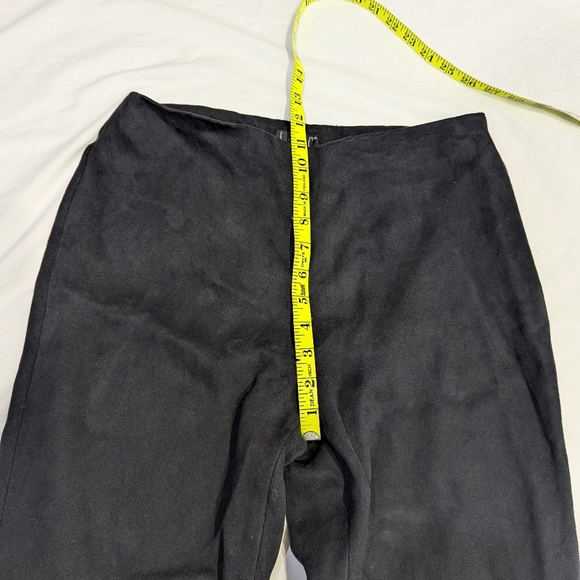 INC black faux suede super soft side zip dress pants size 6 petite - Picture 5 of 9